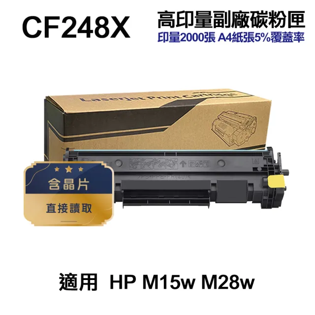 【Ninestar】HP CF248X 48X 超高印量副廠碳粉匣 含晶片 適用 M15w M28w(CF248A)