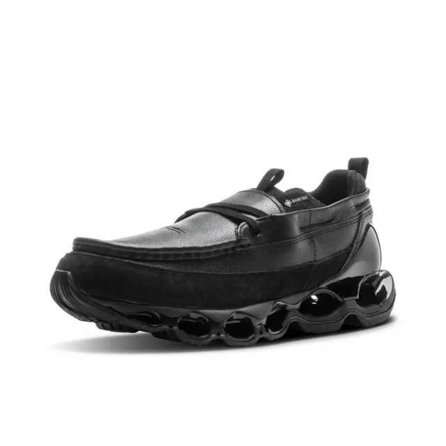 【MIZUNO 美津濃】Mizuno Wave Prophecy Moc Gore-Tex Black 黑色 D1GD240601(防水皮革 男鞋 休閒鞋)