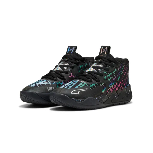 【PUMA】籃球鞋 TMNT x Puma MB.01 Baxter Stockman 黑彩虹色 獨特 運動鞋 休閒鞋 男鞋 311580-01