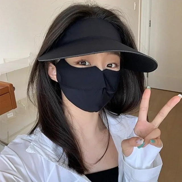 【LEESA】冰絲無痕\小臉神器\防曬帽\帽子\遮陽帽\空頂帽\女帽\女生帽子\太陽帽\防紫外線\韓國帽