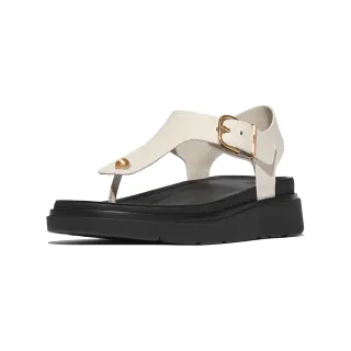 【FitFlop】GEN-FF 皮革後帶夾腳涼鞋-女(米色)