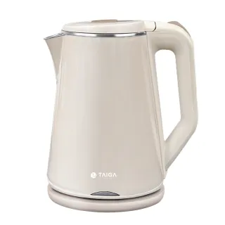 【TAIGA 大河】雙層防燙304食品級不鏽鋼★1.8L分離式快煮壺 1入組(CB1044 奶茶色)