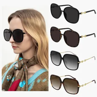 【GUCCI 古馳】限時特降↘經典馬銜扣墨鏡組合(GG0884SA、GG0892SA 多款任選)