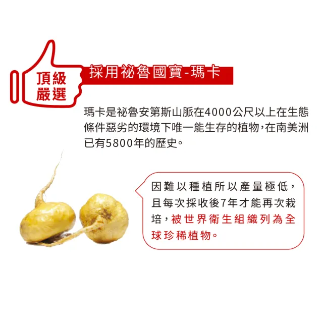 【LOVITA愛維他】3倍濃縮瑪卡1500mg素食膠囊(60顆)