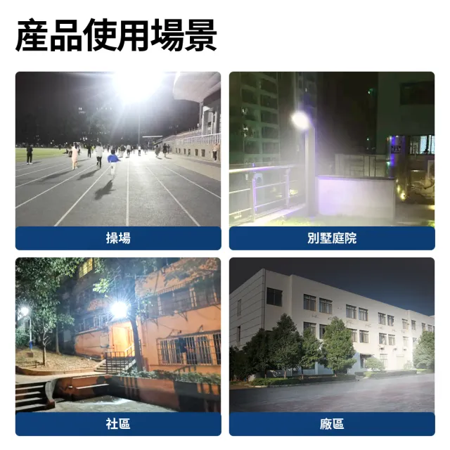 【IDREES 伊德萊斯】200W 太陽能感應燈(太陽能工業照明燈 戶外太陽能路燈 遙控光控感應 免佈線 免安裝)