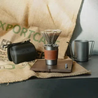 【Driver】SOLO手沖咖啡組(手沖壺 咖啡濾杯 隔熱不鏽鋼杯 咖啡壺 濾掛咖啡 露營用品 送禮推薦 咖啡禮盒)