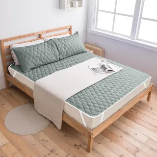 【MIT iLook】買1送1 防潑水鋪棉平單式保潔墊(單/雙/加大-多款任選)