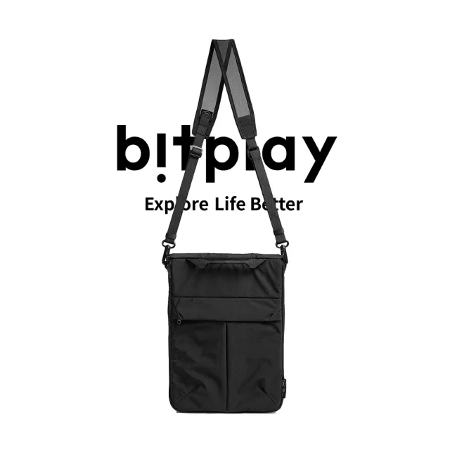 【bitplay】雙11 Essential 14吋 斜背筆電包-黑色(電腦包/Macbook/ASUS/msi/dell/acer/hp/華碩/ 