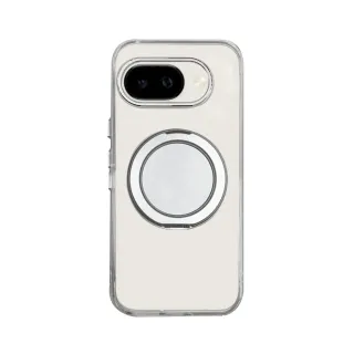 【CASE SHOP】Google Pixel 9a 360度磁吸站立保護殼-透明(360度可調整式支架 一秒輕鬆追劇)