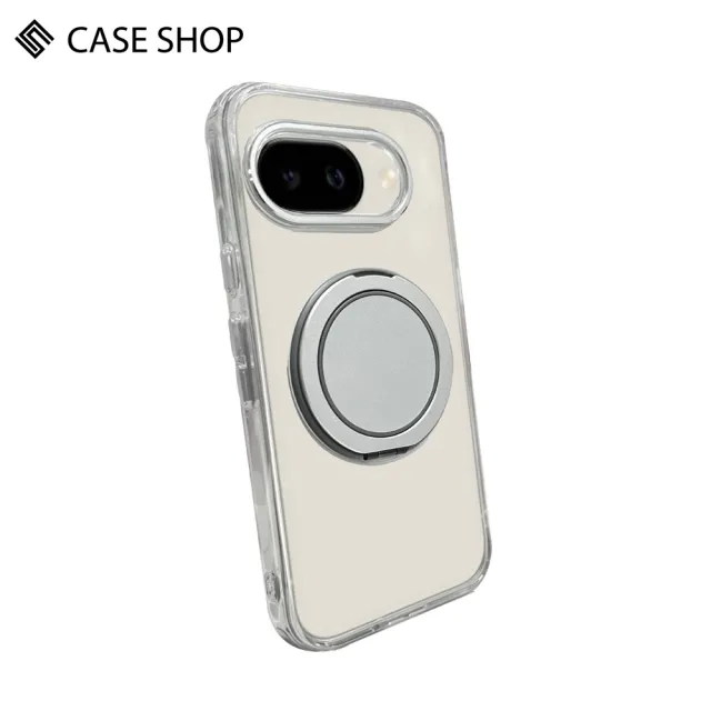 【CASE SHOP】Google Pixel 9a 360度磁吸站立保護殼-透明(360度可調整式支架 一秒輕鬆追劇)