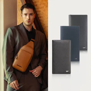 【BRAUN BUFFEL 德國小金牛】期間限定 多卡窗格零錢袋真皮男夾長夾(多款任選)