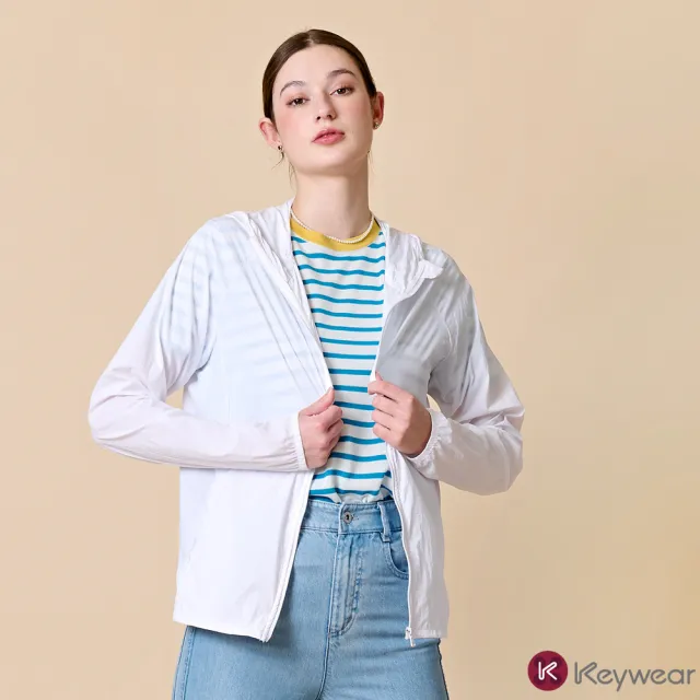 【KeyWear 奇威名品】超強抗UV輕盈時尚防曬外套(共6色)