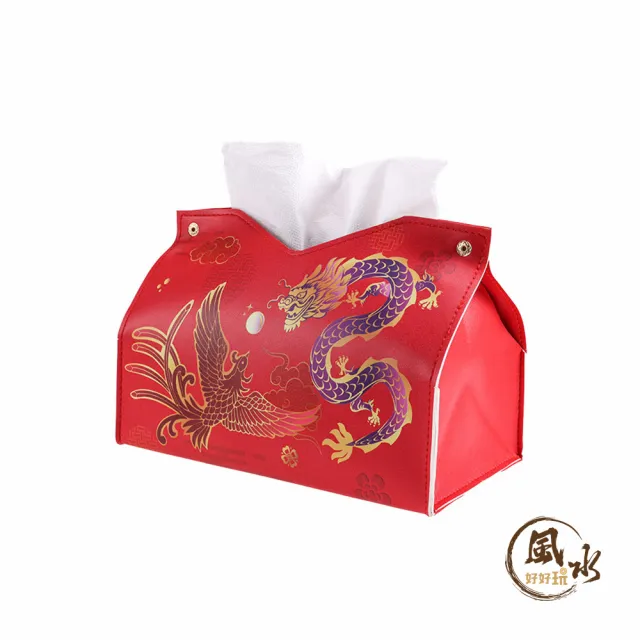 【風水好好玩】龍鳳祥富面紙套(龍鳳呈祥/家業興旺/帶動財氣)