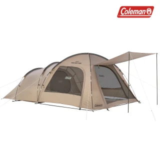 【Coleman】ROOMY FRONT 2-ROOM / 灰咖啡 / CM-18351(露營帳篷 客廳帳 寢室帳 隧道帳)