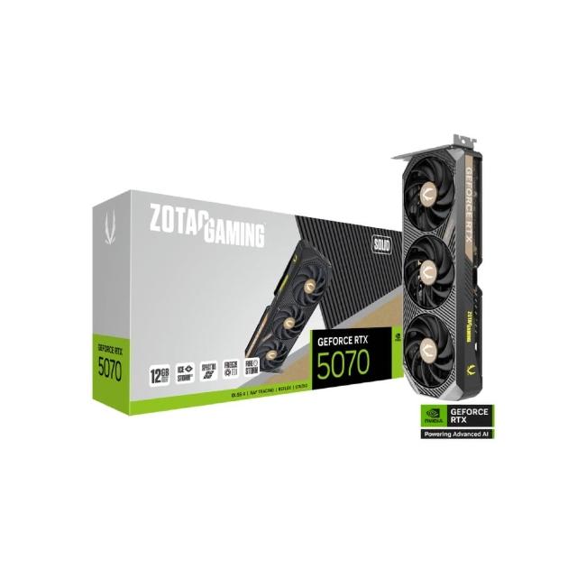 【ZOTAC 索泰】組合★GAMING GeForce RTX 5070 SOLID 顯示卡(V+1000W)