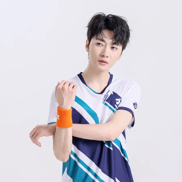 【JNICE 久奈司】解構斜線 競技衫 排汗衫 運動上衣 運動服 羽球服 大賽服-藍綠(TS006GRM)
