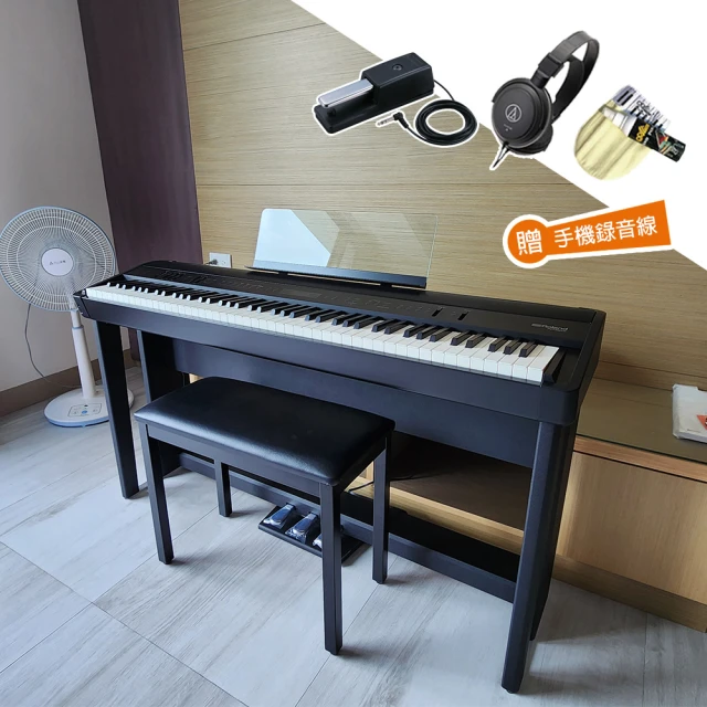 【ROLAND 樂蘭】FP-90X 88鍵 數位鋼琴 電鋼琴 套裝 含三踏板琴架(送保固3年/手機錄音線/耳機/保養組)