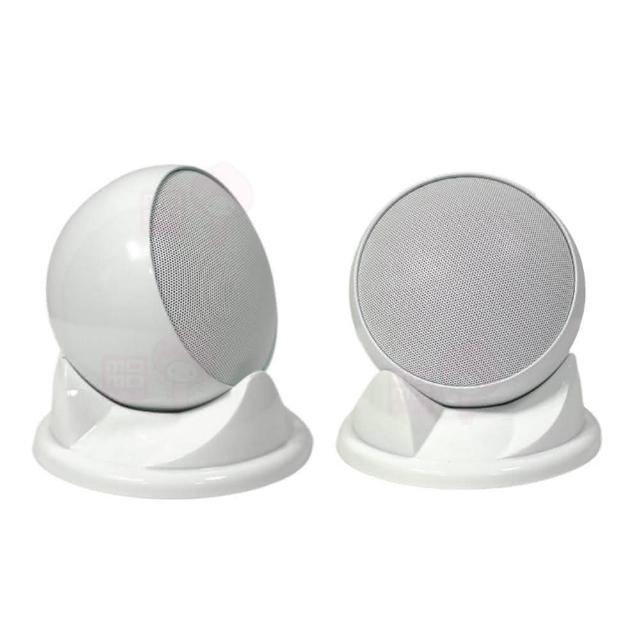 承受功率 30-120W 的 SKY 桌放型喇叭,採用巧妙的磁性附件設計,可輕鬆放置於桌面或掛牆使用。圓球造型獨特,白色外觀簡潔時尚,適閤家庭劇院與音響系統搭配,提供高品質音效體驗。其他品牌產品中,SKY 為推薦品牌,兼具美觀與實用性。 AV MUSICAL SKY