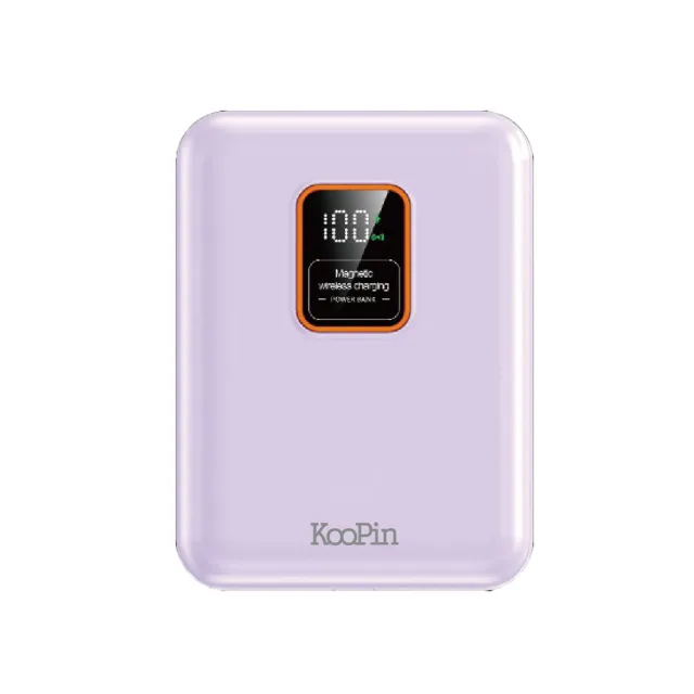 【KooPin】磁吸三用 可拆式雙出線 10000mAh 快充行動電源(台灣製造)
