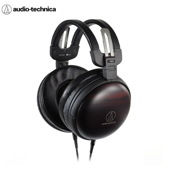 【audio-technica 鐵三角】ATH-AWKT 黑檀木紋耳罩式耳機