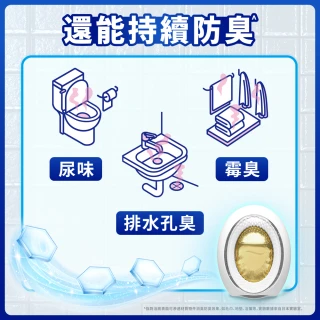 【風倍清】浴廁用防霉防臭劑/芳香劑 1入裝(柔和花香/清新柑橘)