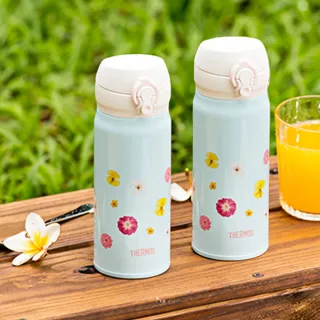 【THERMOS膳魔師】不鏽鋼超輕量彈蓋真空保溫瓶400ml(JNL-402)