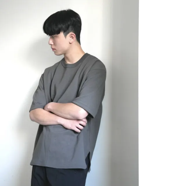【AMERO】男裝 女裝 短袖圓領Ｔ恤(男裝 女裝 短袖圓領Ｔ恤 圓弧下擺 落肩 情侶裝)（其他規格）