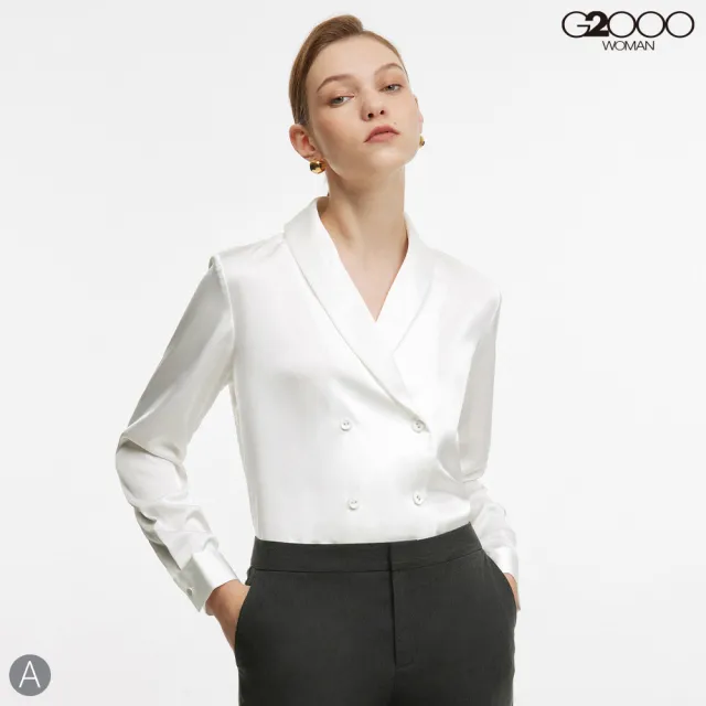【G2000】女款 出清品 時尚百搭法式風格休閒上衣(2款可選)