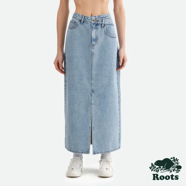 【Roots】Roots女裝- DENIM 牛仔長裙(淺藍色)