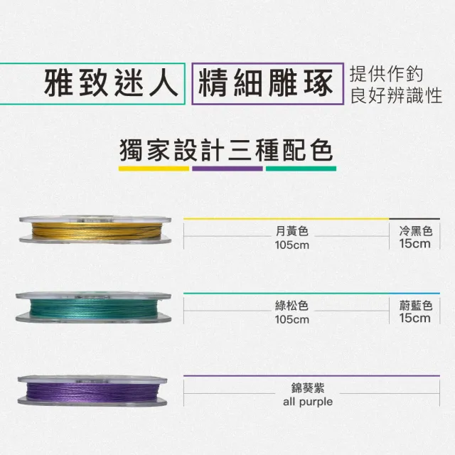 【FENGSHAN 丰山】釣蝦線 VARIETY PE X4 丰彩 70M(釣蝦母線 釣蝦子線 PE線)