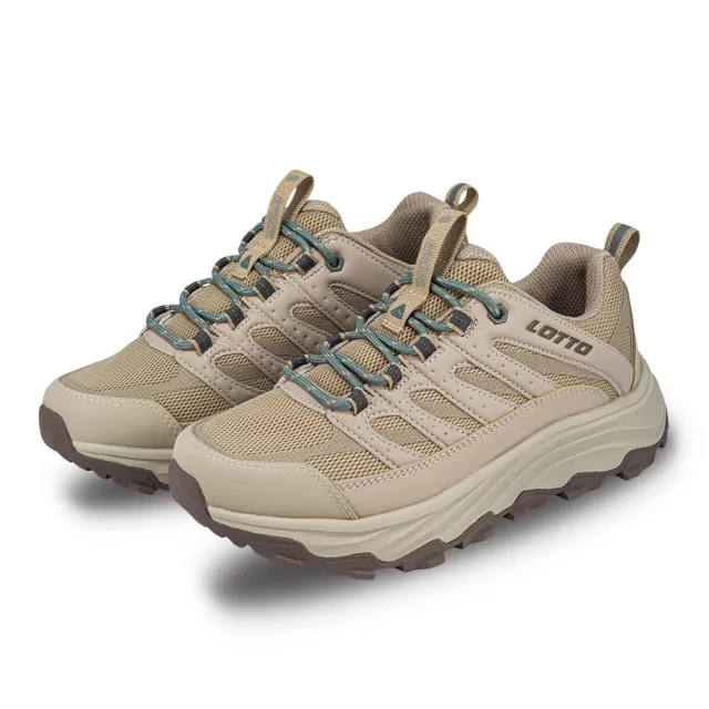 【LOTTO】女 寬楦 CT330 防潑水登山鞋(燕麥色-LT5AWO9321)