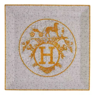【Hermes 愛馬仕】Petit carr☆ Mosa☆que au 24 or n°3(經典馬賽克盤子)