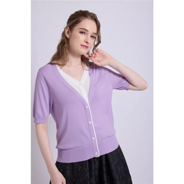 【SuperWands】雙重領設計沁涼針織衣