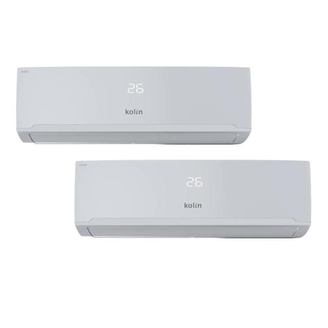 【Kolin 歌林】4-5坪+5-6坪一級變頻冷暖一對二分離式冷氣(KDV-P722M201+KSA-PK282DV03A+KSA-PK362DV03A)