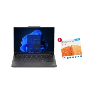 【ThinkPad 聯想】微軟M365組★16吋Ultra 7 Ai商用輕薄筆電(E16/Ultra 7-155H/16G可擴充/1TB SSD/W11H)
