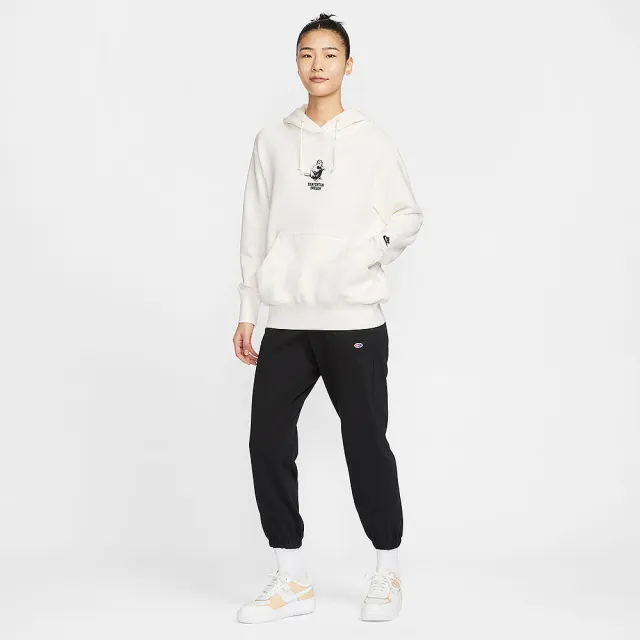 【NIKE 耐吉】長袖上衣 女款 帽T 運動 AS W NSW PHNX FLC PO HD OS GCE 米白 HV1743-133