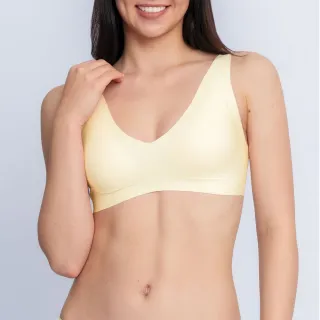 【sloggi】ZERO FEEL Soft Bra零感系列後扣式V領內衣(香草冰淇淋)