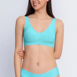 【sloggi】ZERO FEEL 2.0 升級版零感系列V領背心式內衣(土耳其藍綠)