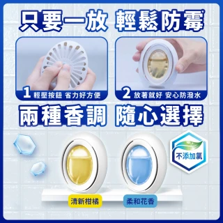 【風倍清】浴廁用防霉防臭劑/芳香劑 5入裝(柔和花香/清新柑橘)