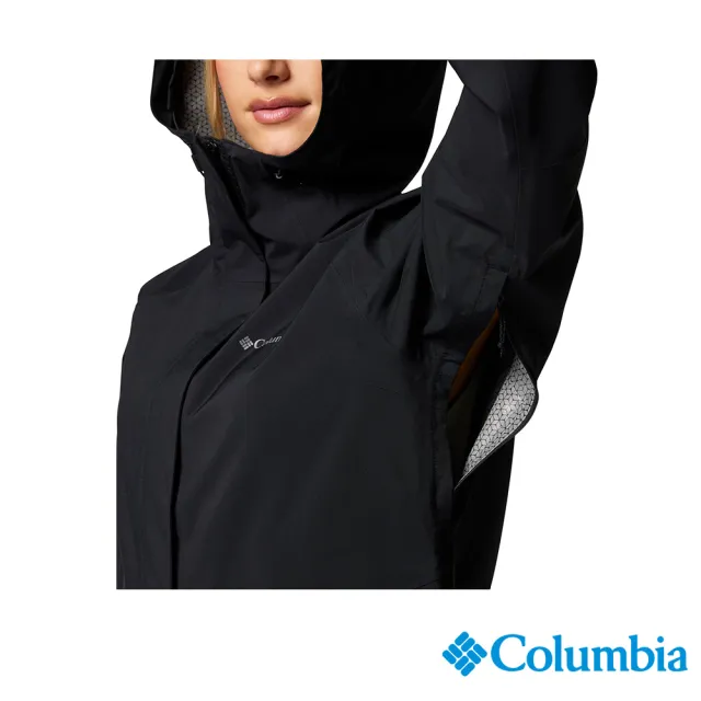 【Columbia 哥倫比亞】女款-OT防水外套-黑色(UWR37660BK/JS)
