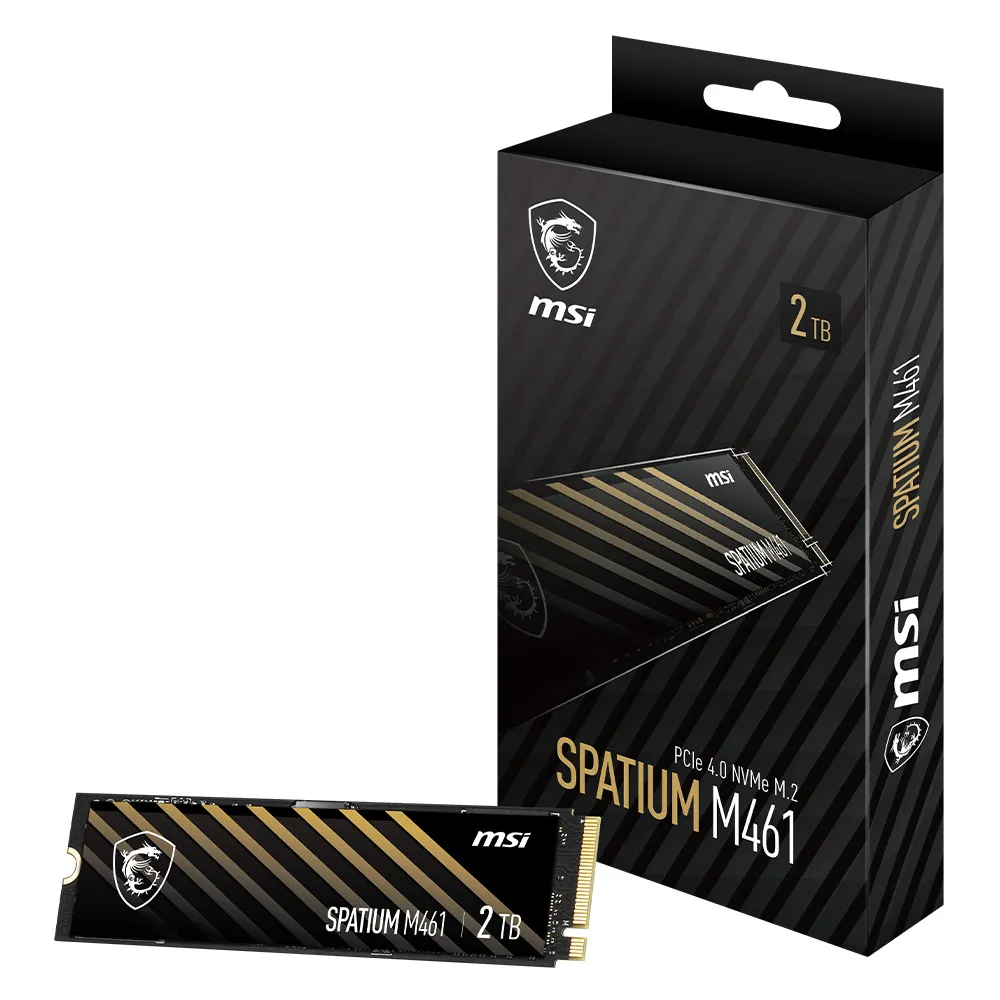 【MSI 微星】獨家 ★ SPATIUM M461 2TB M.2 PCIe Gen4 ssd固態硬碟 5年保固(最高讀取5000MB/s)
