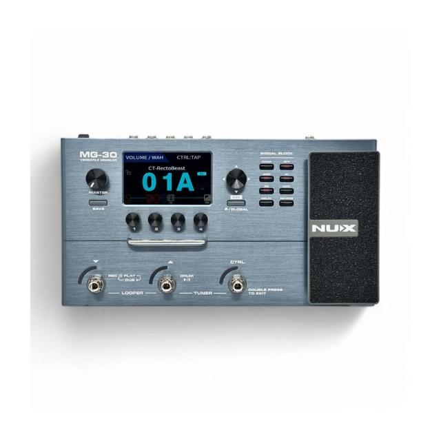 【NUX】MG-30 電吉他綜合效果器／解放音樂潛能(MG30 效果器 單顆效果 Pedal 貝斯效果器 綜效 箱體模擬)