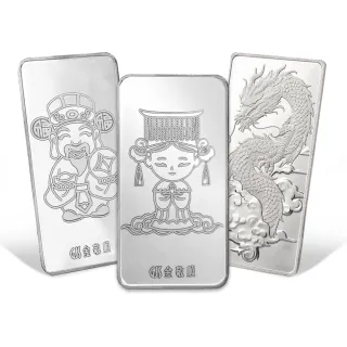 【GJS 金敬順】鉑金999.5金條多選款(金重:1.00錢)
