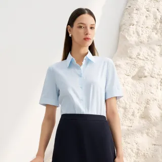 【G2000】商務清爽舒適短袖上班襯衫-水藍色(4122176370)
