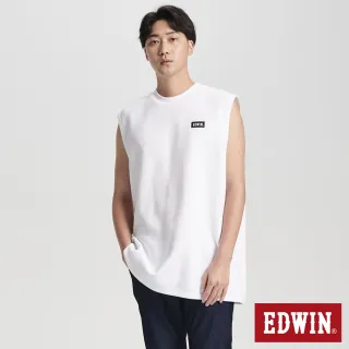 【EDWIN】男裝 涼爽系列 涼爽吸濕排汗無袖背心(白色)