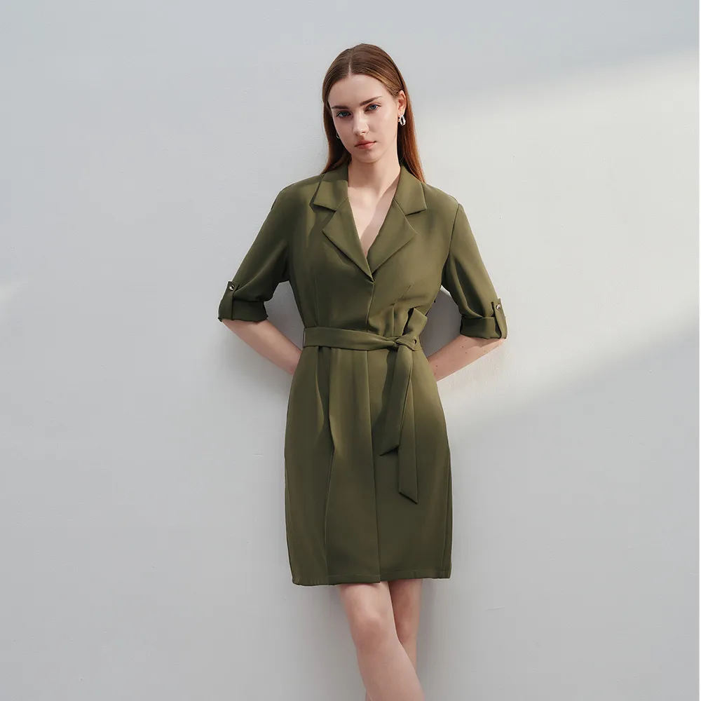 【G2000】時尚襯衫式連身洋裝(2款可選)