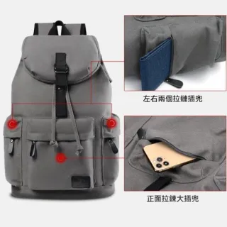 【KT DADA】雙11 帆布後背包 後背包 包包 水桶包 帆布包 文青背包 旅行後背包 韓系背包 雙肩包 
