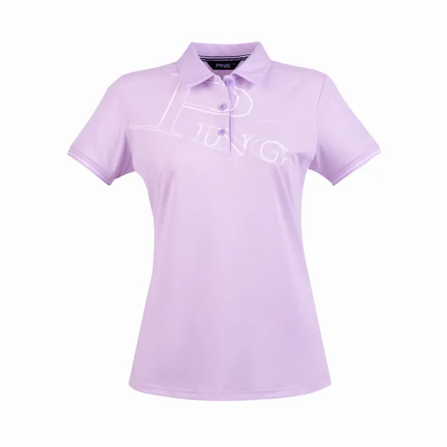 【PING】女款網眼吸濕排汗抗UV高爾夫短袖POLO衫-共3色(GOLF/高爾夫球衫/RA25190)
