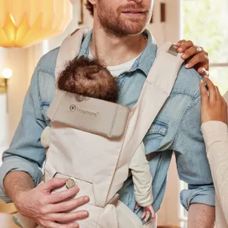 【hugpapa】DIAL-FIT PRO 韓國嬰兒透氣減壓背帶 新生兒腰凳背巾/揹巾(新色 「燕麥奶」)