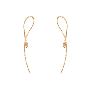 【Georg Jensen 官方旗艦店】MERCY 扭結耳環(18K玫瑰金)